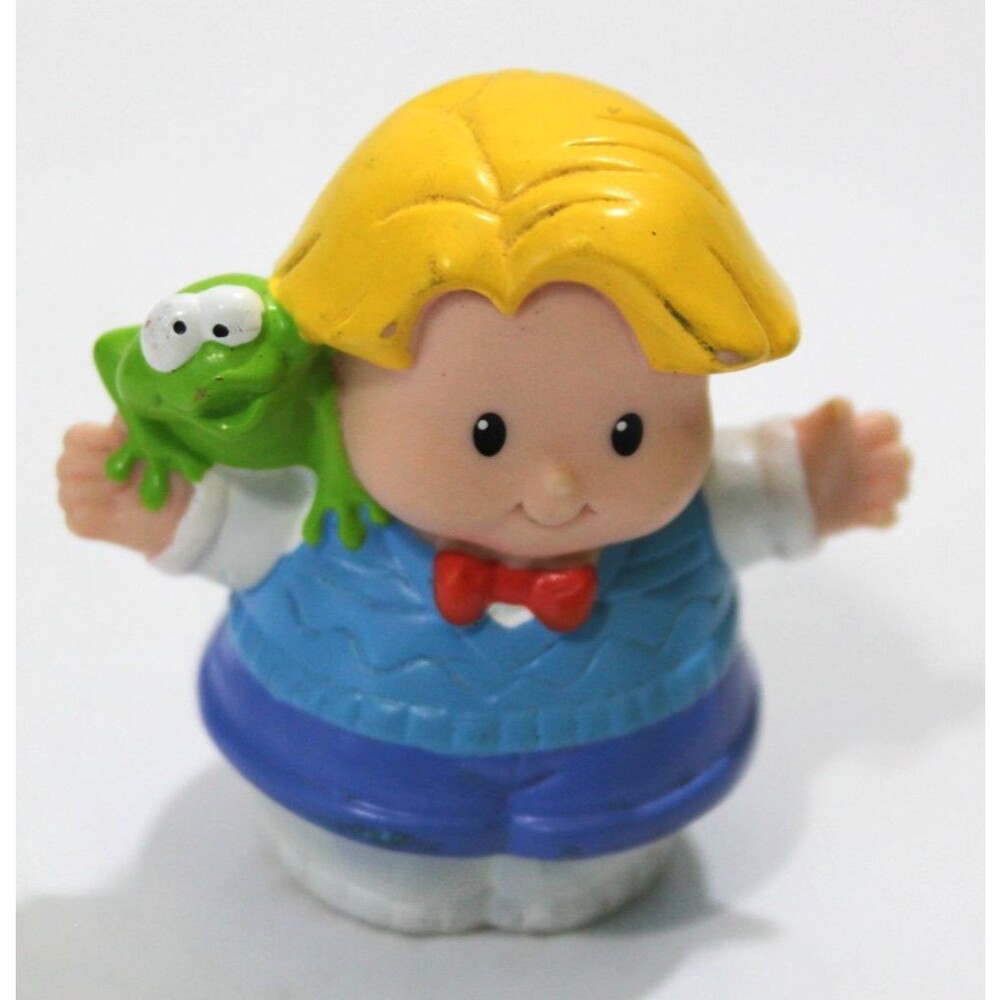 Fisher-Price Little People Eddie Holding Freddie Frog 2002 Character Farm Toy
